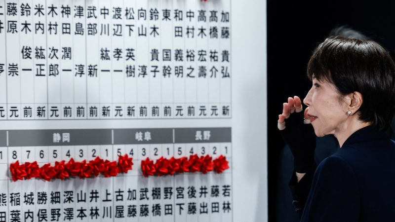 Sanae Takaichi arrasa en Japón: supermayoría histórica desde la II Guerra Mundial