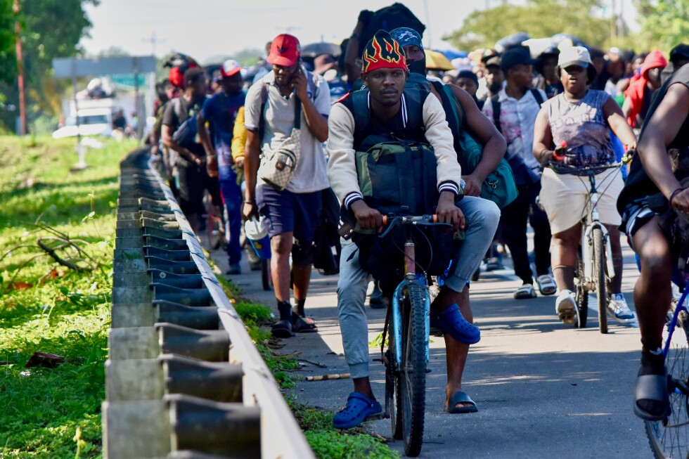 Haitianos caminan cientos por México: olvídate del sueño americano