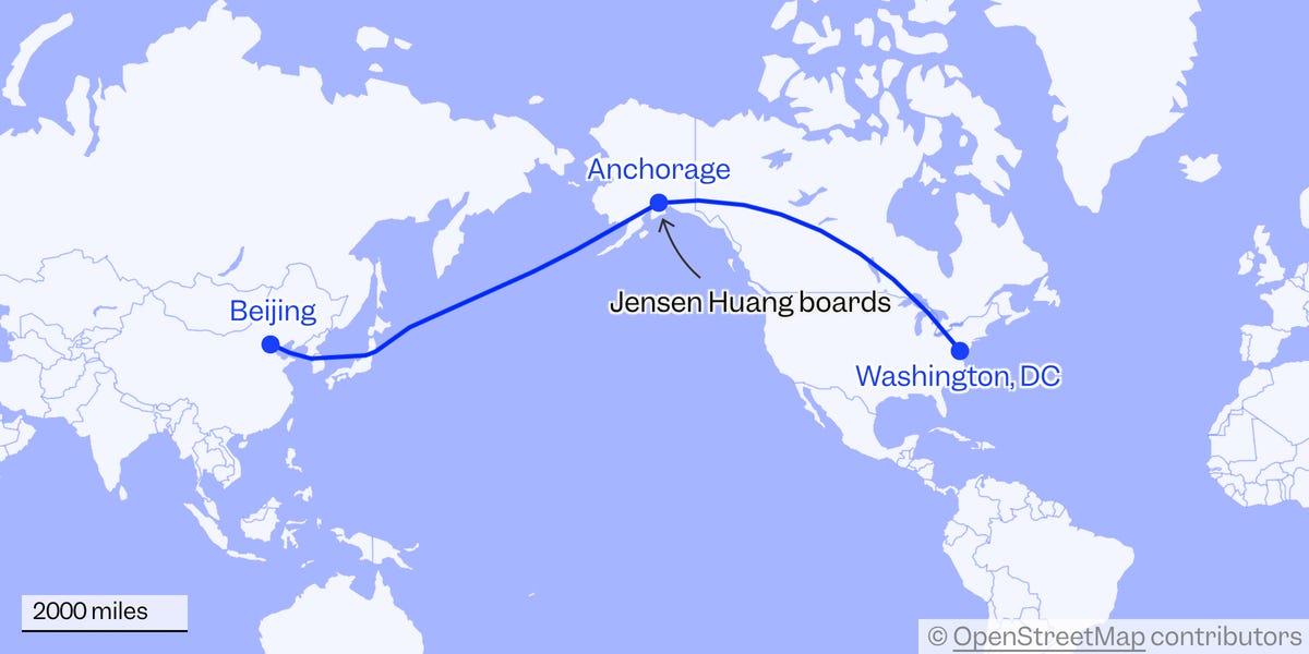 Musk y el jefe de Nvidia suben al avión de Trump rumbo a China