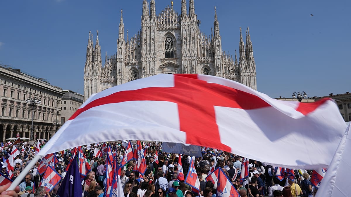 Salvini lidera marcha masiva en Milán contra la migración descontrolada