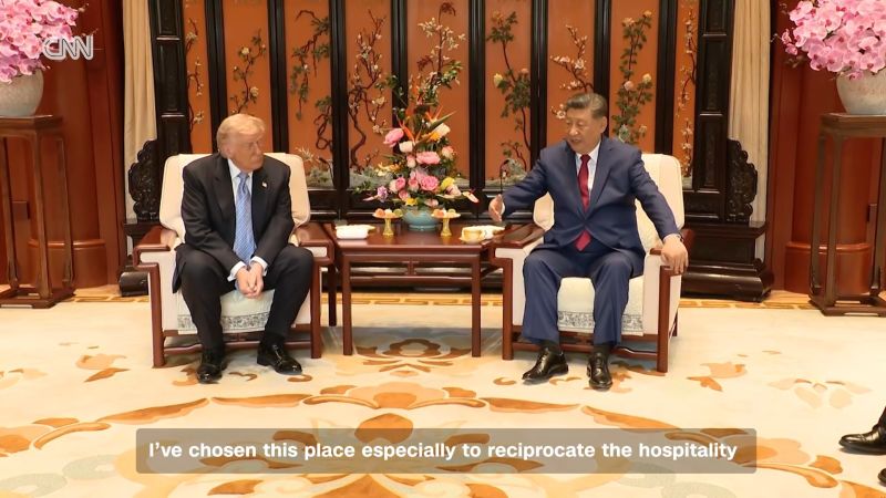 Trump entra en el sanctasanctórum chino con Xi: un paseo histórico